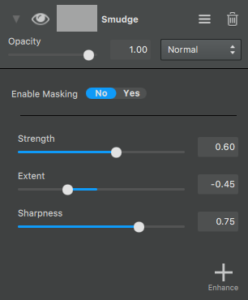 Topaz Studio - Smudge Adjustment