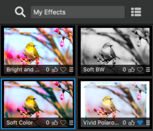 My Effects in Topaz Studio