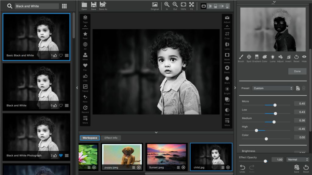 Topaz Studio Luminosity Masking