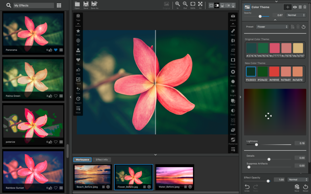 How to use the Color Theme Adjustment